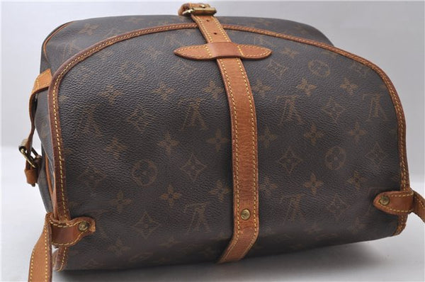 Auth Louis Vuitton Monogram Saumur 30 Shoulder Cross Body Bag M42256 LV 1441D