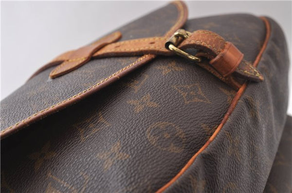 Auth Louis Vuitton Monogram Saumur 30 Shoulder Cross Body Bag M42256 LV 1441D