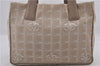 Authentic CHANEL New Travel Line Shoulder Hand Bag Nylon Leather Beige 1441E