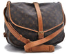 Auth Louis Vuitton Monogram Saumur 35 Shoulder Cross Body Bag M42254 LV 1442D