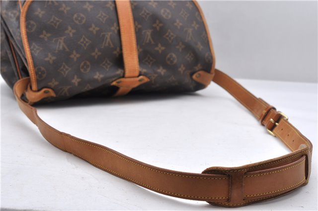 Auth Louis Vuitton Monogram Saumur 35 Shoulder Cross Body Bag M42254 LV 1442D