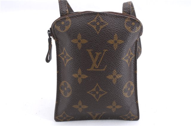 Authentic Louis Vuitton Monogram Pochette Secret Shoulder Bag M45484 LV 1442E