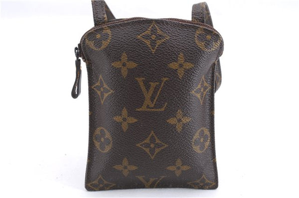 Authentic Louis Vuitton Monogram Pochette Secret Shoulder Bag M45484 LV 1442E