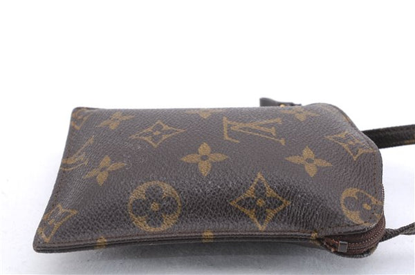 Authentic Louis Vuitton Monogram Pochette Secret Shoulder Bag M45484 LV 1442E