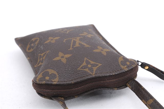 Authentic Louis Vuitton Monogram Pochette Secret Shoulder Bag M45484 LV 1442E