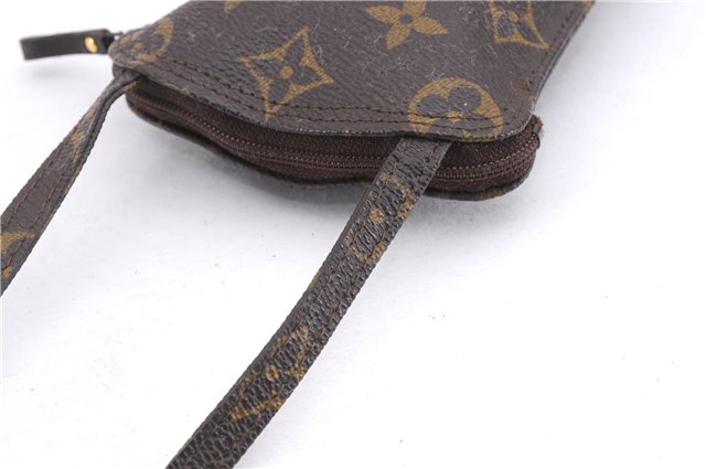 Authentic Louis Vuitton Monogram Pochette Secret Shoulder Bag M45484 LV 1442E