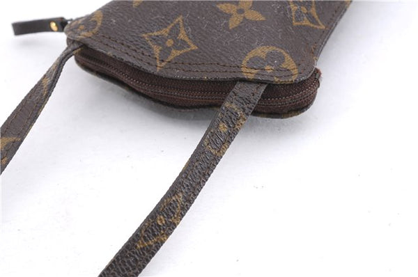 Authentic Louis Vuitton Monogram Pochette Secret Shoulder Bag M45484 LV 1442E