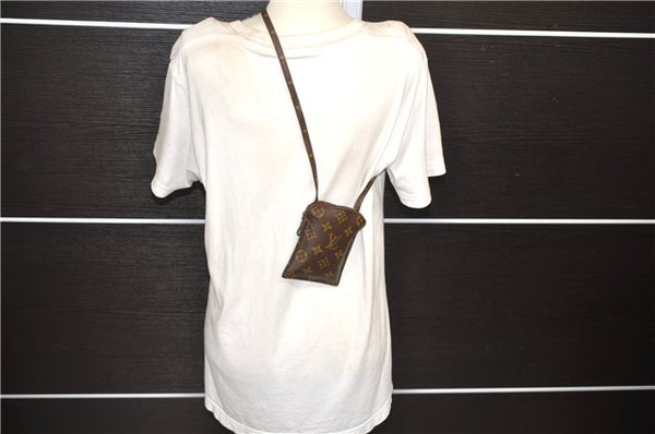 Authentic Louis Vuitton Monogram Pochette Secret Shoulder Bag M45484 LV 1442E