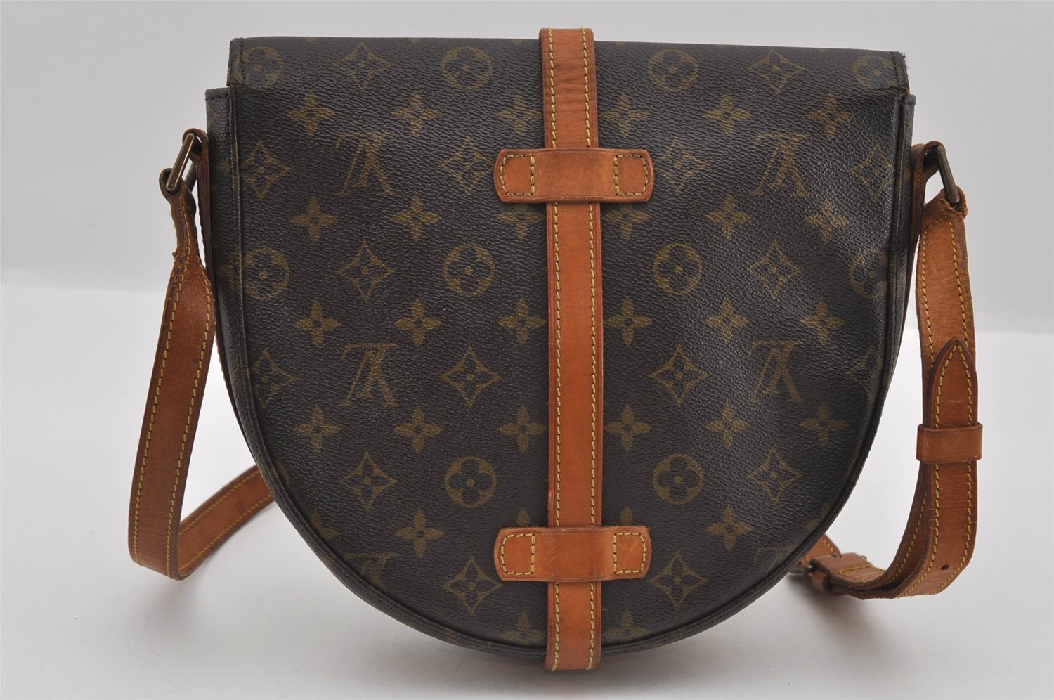Authentic Louis Vuitton Monogram Chantilly GM Shoulder Cross Bag M51232 LV 1442I