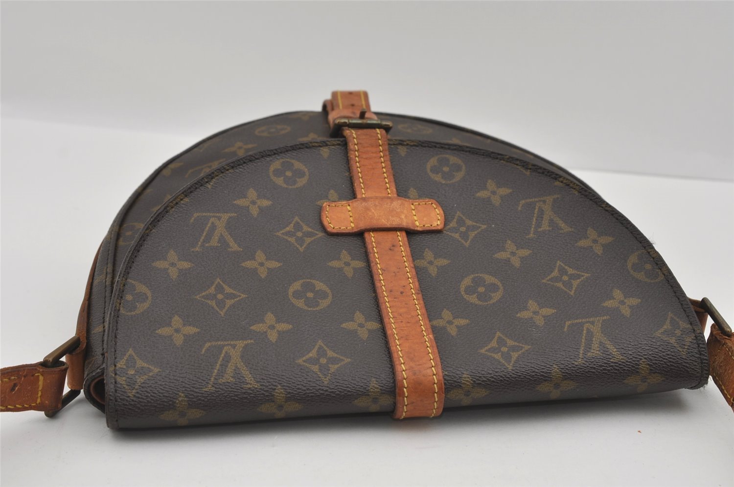 Authentic Louis Vuitton Monogram Chantilly GM Shoulder Cross Bag M51232 LV 1442I