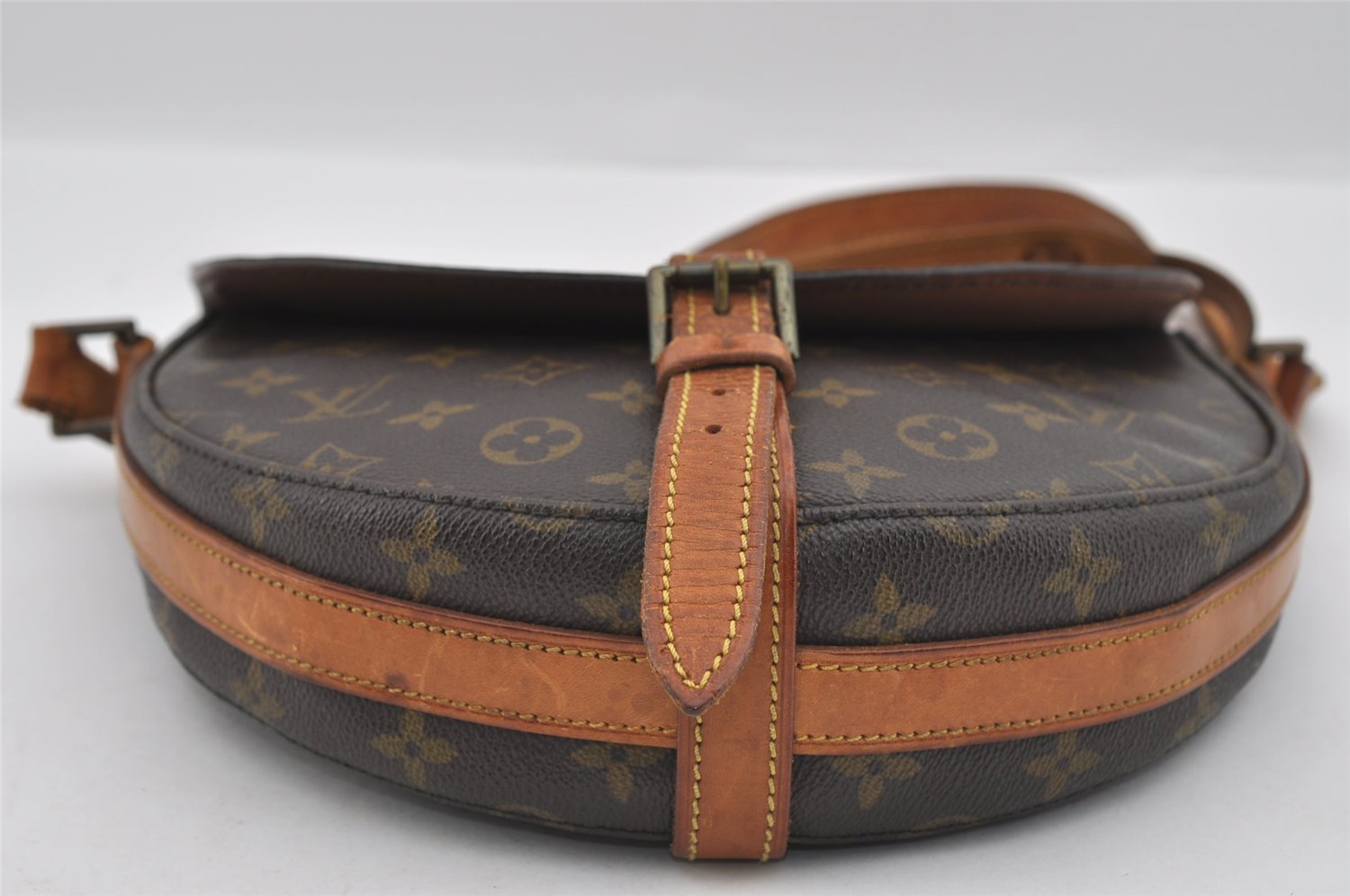 Authentic Louis Vuitton Monogram Chantilly GM Shoulder Cross Bag M51232 LV 1442I
