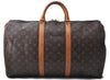 Auth Louis Vuitton Monogram Keepall Bandouliere 50 Boston Bag M41416 LV 1443D