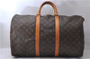 Auth Louis Vuitton Monogram Keepall Bandouliere 50 Boston Bag M41416 LV 1443D