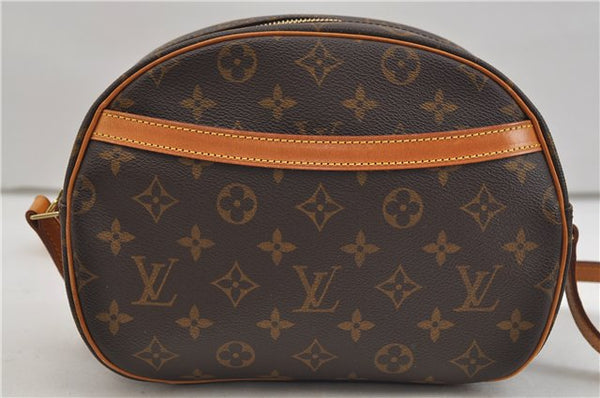 Authentic Louis Vuitton Monogram Blois Shoulder Cross Body Bag M51221 LV 1443E