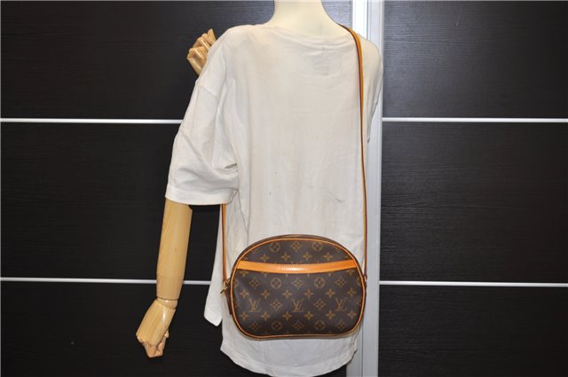 Authentic Louis Vuitton Monogram Blois Shoulder Cross Body Bag M51221 LV 1443E