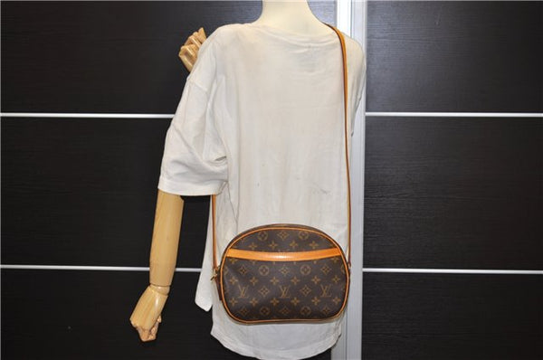 Authentic Louis Vuitton Monogram Blois Shoulder Cross Body Bag M51221 LV 1443E