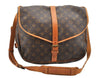 Authentic Louis Vuitton Monogram Saumur 35 Shoulder Cross Bag M42254 LV 1443I