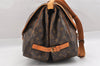 Authentic Louis Vuitton Monogram Saumur 35 Shoulder Cross Bag M42254 LV 1443I