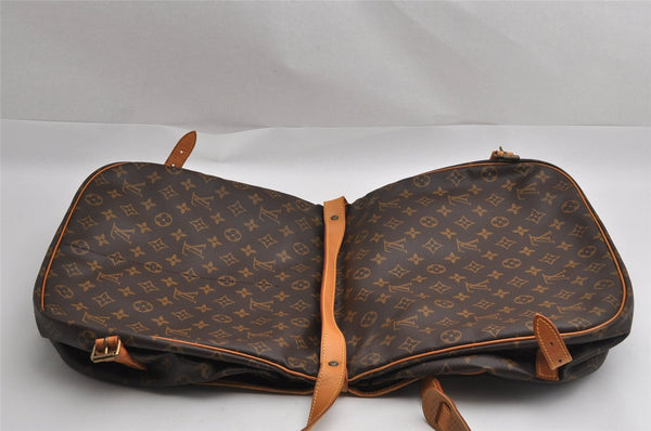 Authentic Louis Vuitton Monogram Saumur 35 Shoulder Cross Bag M42254 LV 1443I