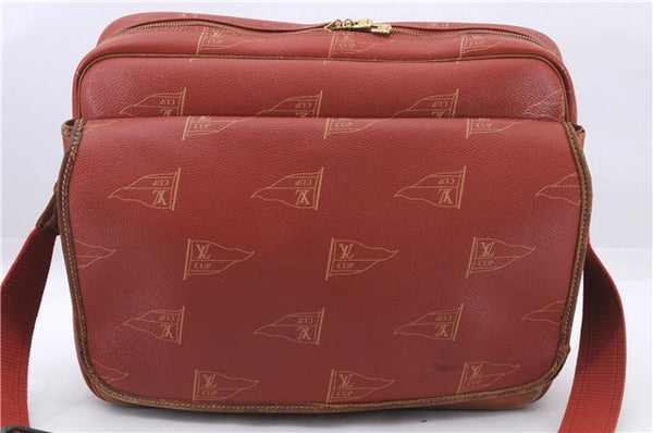 Auth Louis Vuitton LV Cup Calvi Messenger Shoulder Cross Bag M80028 Orange 1444E