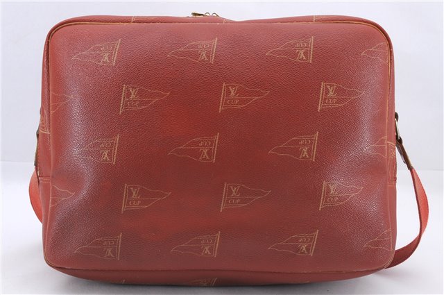 Auth Louis Vuitton LV Cup Calvi Messenger Shoulder Cross Bag M80028 Orange 1444E