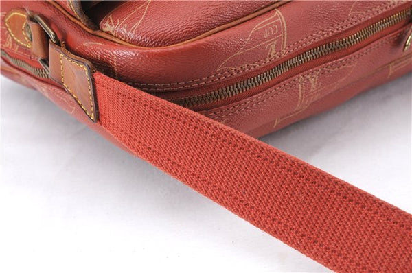 Auth Louis Vuitton LV Cup Calvi Messenger Shoulder Cross Bag M80028 Orange 1444E