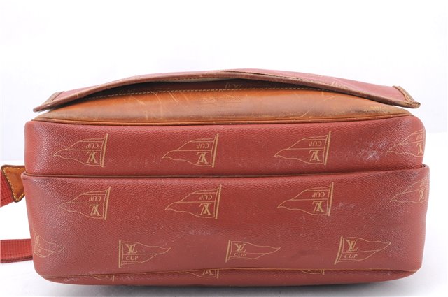 Auth Louis Vuitton LV Cup Calvi Messenger Shoulder Cross Bag M80028 Orange 1444E