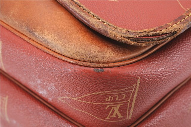 Auth Louis Vuitton LV Cup Calvi Messenger Shoulder Cross Bag M80028 Orange 1444E