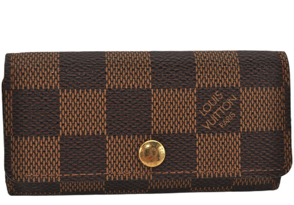 Authentic Louis Vuitton Damier Multicles 4 Key Case Holder N62631 LV 1444F