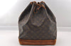 Authentic Louis Vuitton Monogram Noe Shoulder Drawstring Bag M42224 LV 1444I