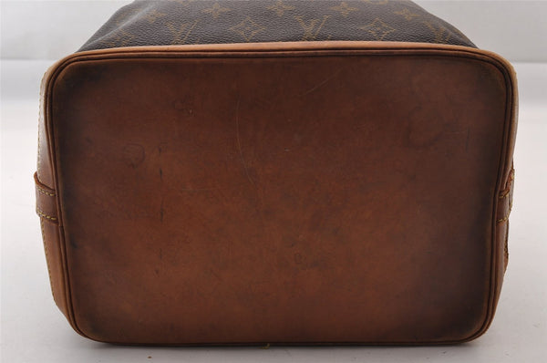 Authentic Louis Vuitton Monogram Noe Shoulder Drawstring Bag M42224 LV 1444I