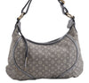 Auth Louis Vuitton Monogram Mini Lin Manon PM Shoulder Bag Gray M95620 LV 1445E