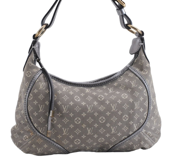 Auth Louis Vuitton Monogram Mini Lin Manon PM Shoulder Bag Gray M95620 LV 1445E