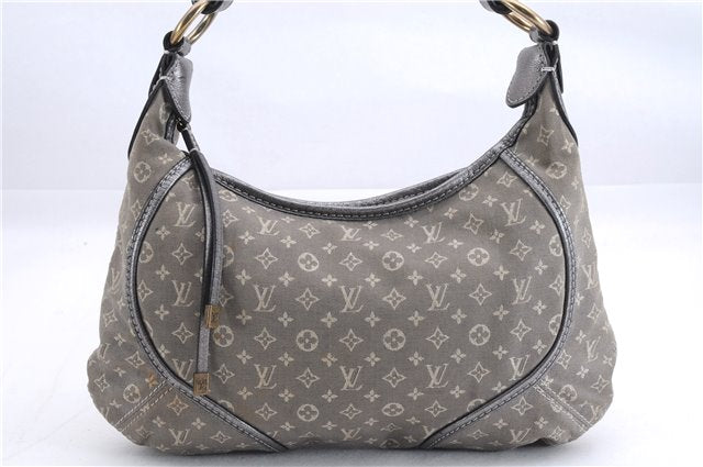 Auth Louis Vuitton Monogram Mini Lin Manon PM Shoulder Bag Gray M95620 LV 1445E