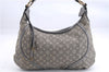 Auth Louis Vuitton Monogram Mini Lin Manon PM Shoulder Bag Gray M95620 LV 1445E