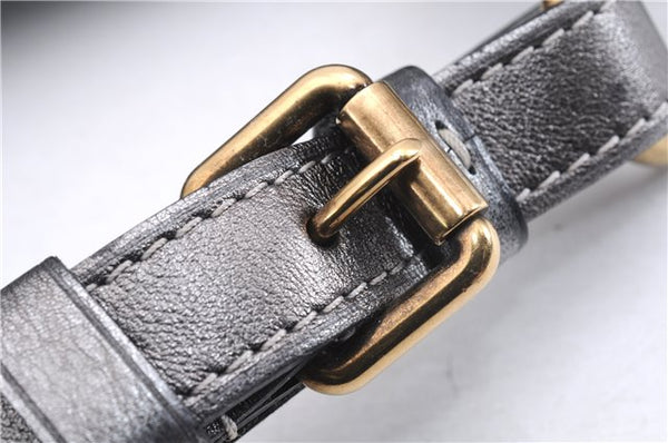 Auth Louis Vuitton Monogram Mini Lin Manon PM Shoulder Bag Gray M95620 LV 1445E