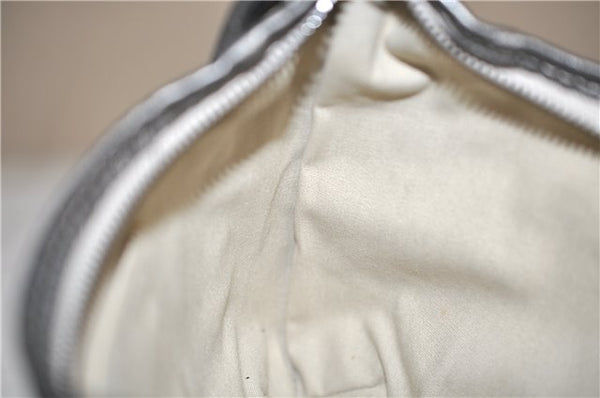 Auth Louis Vuitton Monogram Mini Lin Manon PM Shoulder Bag Gray M95620 LV 1445E