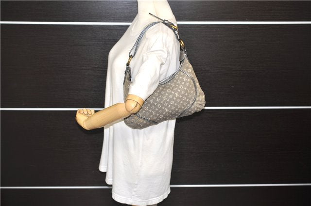 Auth Louis Vuitton Monogram Mini Lin Manon PM Shoulder Bag Gray M95620 LV 1445E