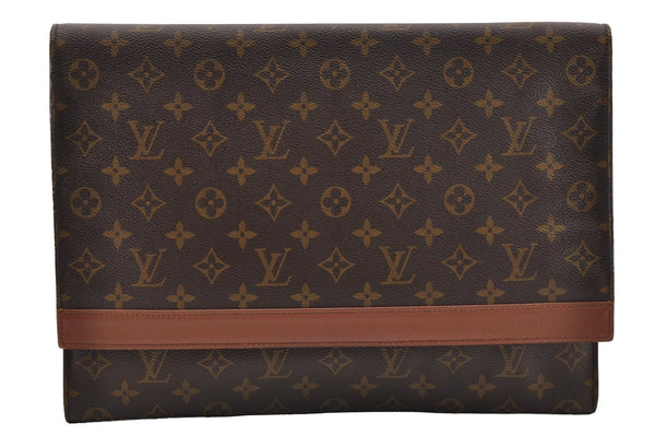 Authentic Louis Vuitton Monogram Porte Envelope Documents Case M51801 LV 1445I