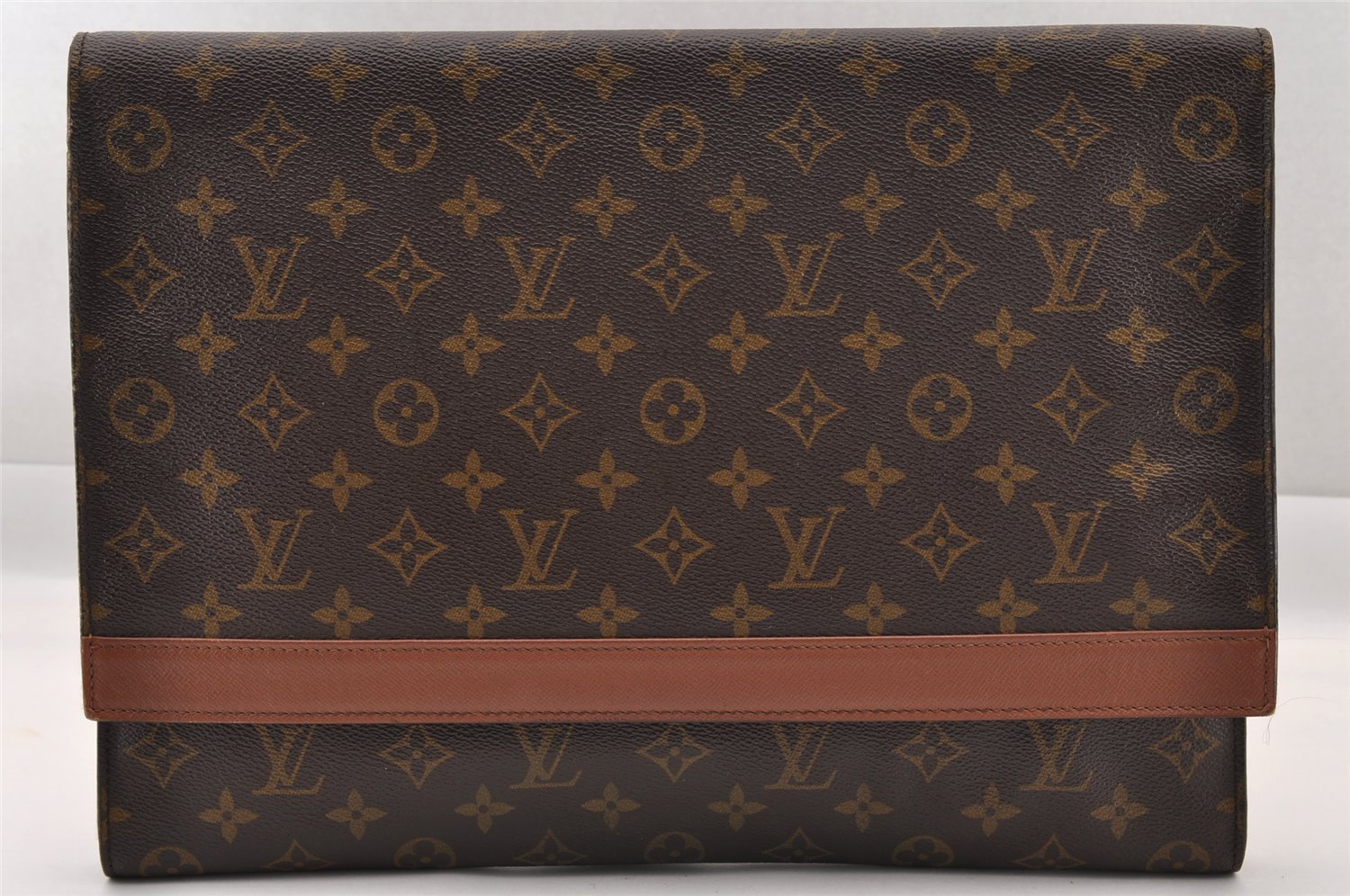 Authentic Louis Vuitton Monogram Porte Envelope Documents Case M51801 LV 1445I