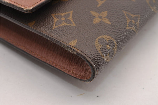 Authentic Louis Vuitton Monogram Porte Envelope Documents Case M51801 LV 1445I