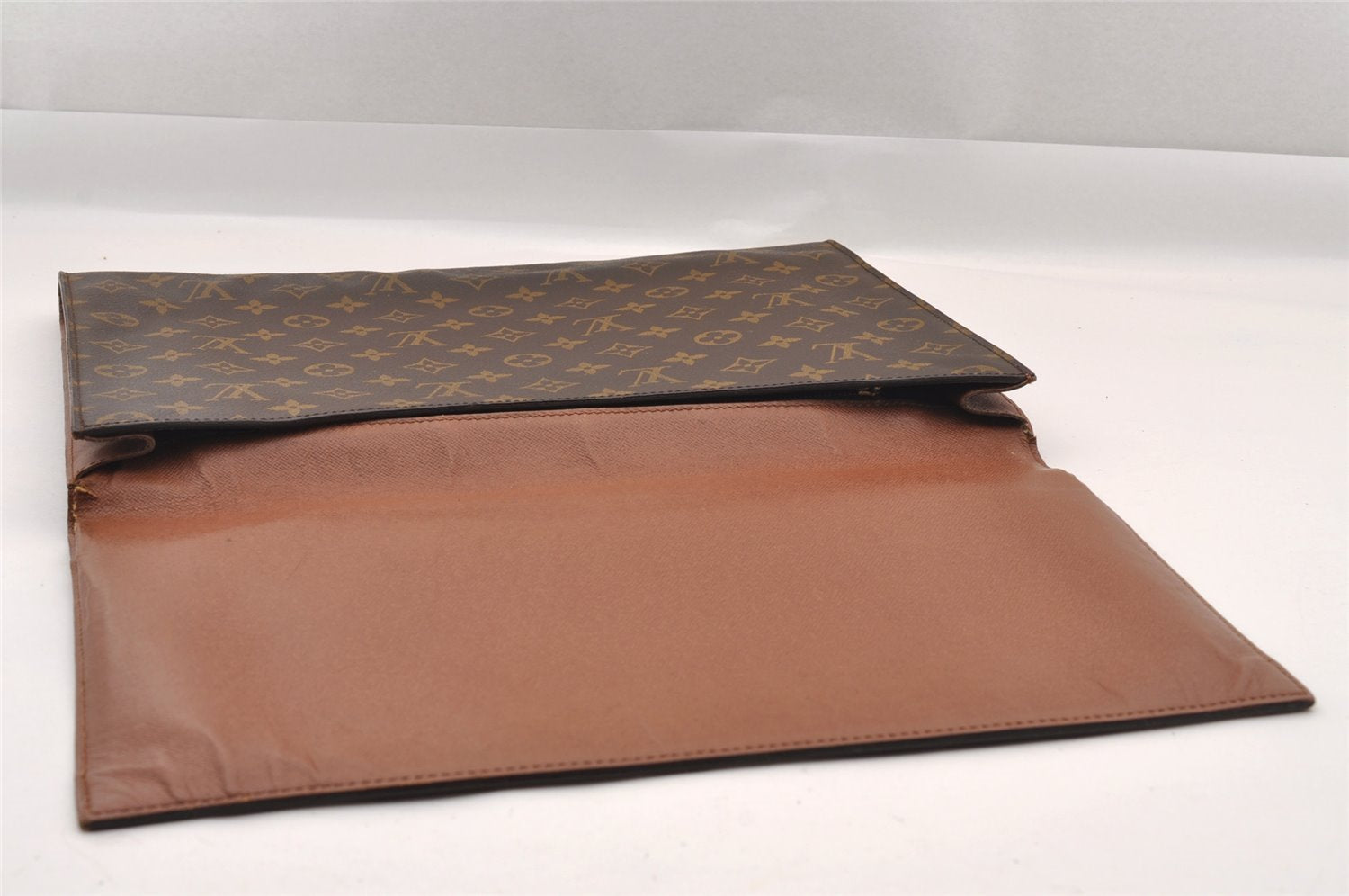 Authentic Louis Vuitton Monogram Porte Envelope Documents Case M51801 LV 1445I