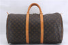 Authentic Louis Vuitton Monogram Keepall 50 Travel Boston Bag M41426 LV 1446E