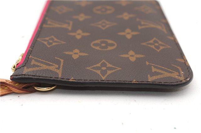 Authentic Louis Vuitton Monogram Neverfull Pouch Purse Clutch Bag Pink LV 1446F