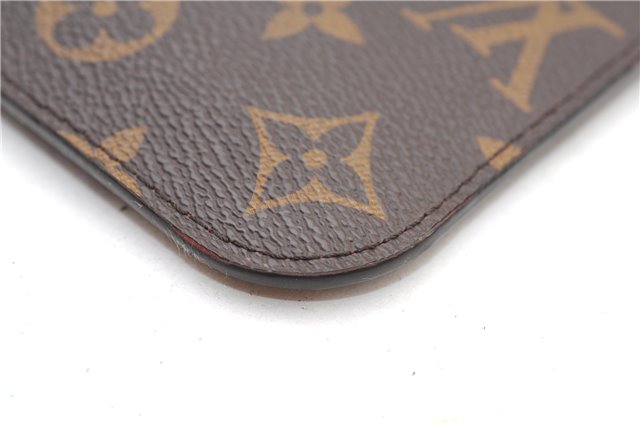 Authentic Louis Vuitton Monogram Neverfull Pouch Purse Clutch Bag Pink LV 1446F