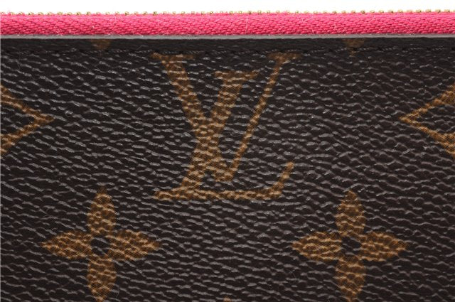 Authentic Louis Vuitton Monogram Neverfull Pouch Purse Clutch Bag Pink LV 1446F