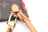 Authentic Louis Vuitton Monogram Neverfull Pouch Purse Clutch Bag Pink LV 1446F