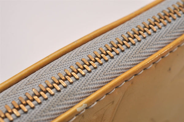 Authentic Louis Vuitton Vernis Lexington Hand Bag Pouch Yellow M91056 LV 1446I