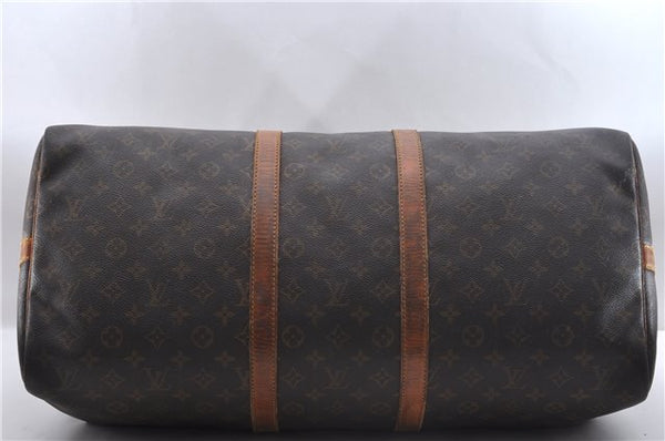 Auth Louis Vuitton Monogram Keepall Bandouliere 55 Boston Bag M41414 LV 1447D