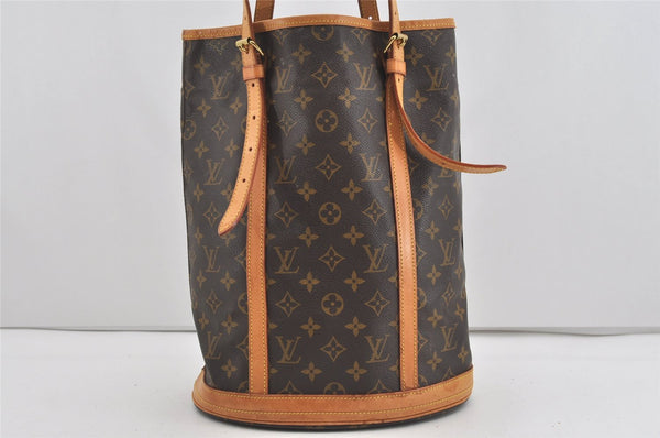 Authentic Louis Vuitton Monogram Bucket GM Shoulder Tote Bag M42236 LV 1447I